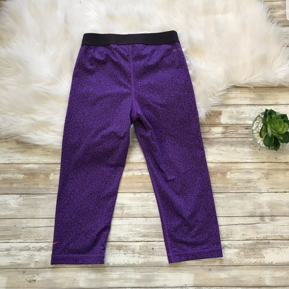 Nike Pro Mezzo Purple Print Capris - Picture 6 of 7